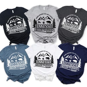 Tennessee Family Vacation Shirt, Family Vacay Tennessee Tshirt, Family Vacation 2026 Tops, Vacation Trip Tee, Gatlinburg Family Trip Outfit