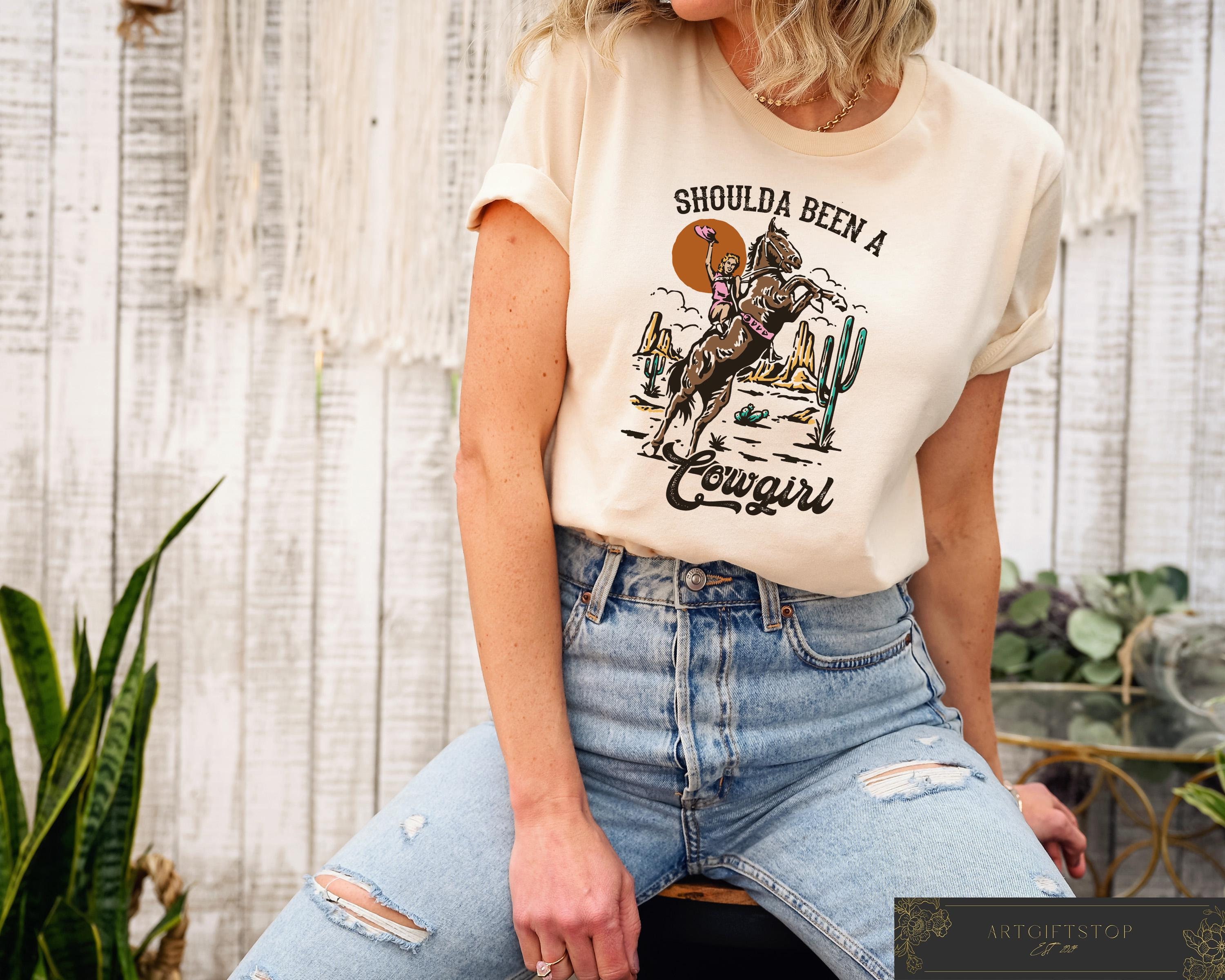 T-shirt femme col V effet dévore et print Classic