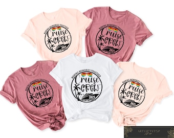 Cruise Crew 2025 T-shirt, Family Cruise 2025 Shirts, Family First Cruise 2025 Outfit, Family Matching Cruise Gift, Cruise Crew Tee