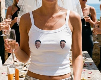 Your Future Husband Funny Face Design Tank Top, Bachelorette Party Shirt