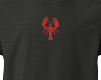 Gesticktes Hummer Unisex Oversized T-Shirt