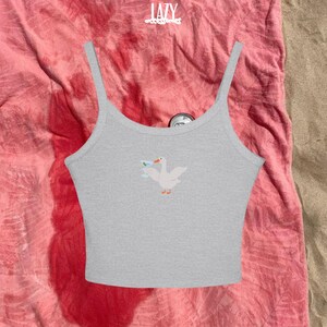 Camiseta sin mangas con tirantes de pato para amantes de los martini, camiseta sin mangas con escote redondo y microcanalé imagen 7
