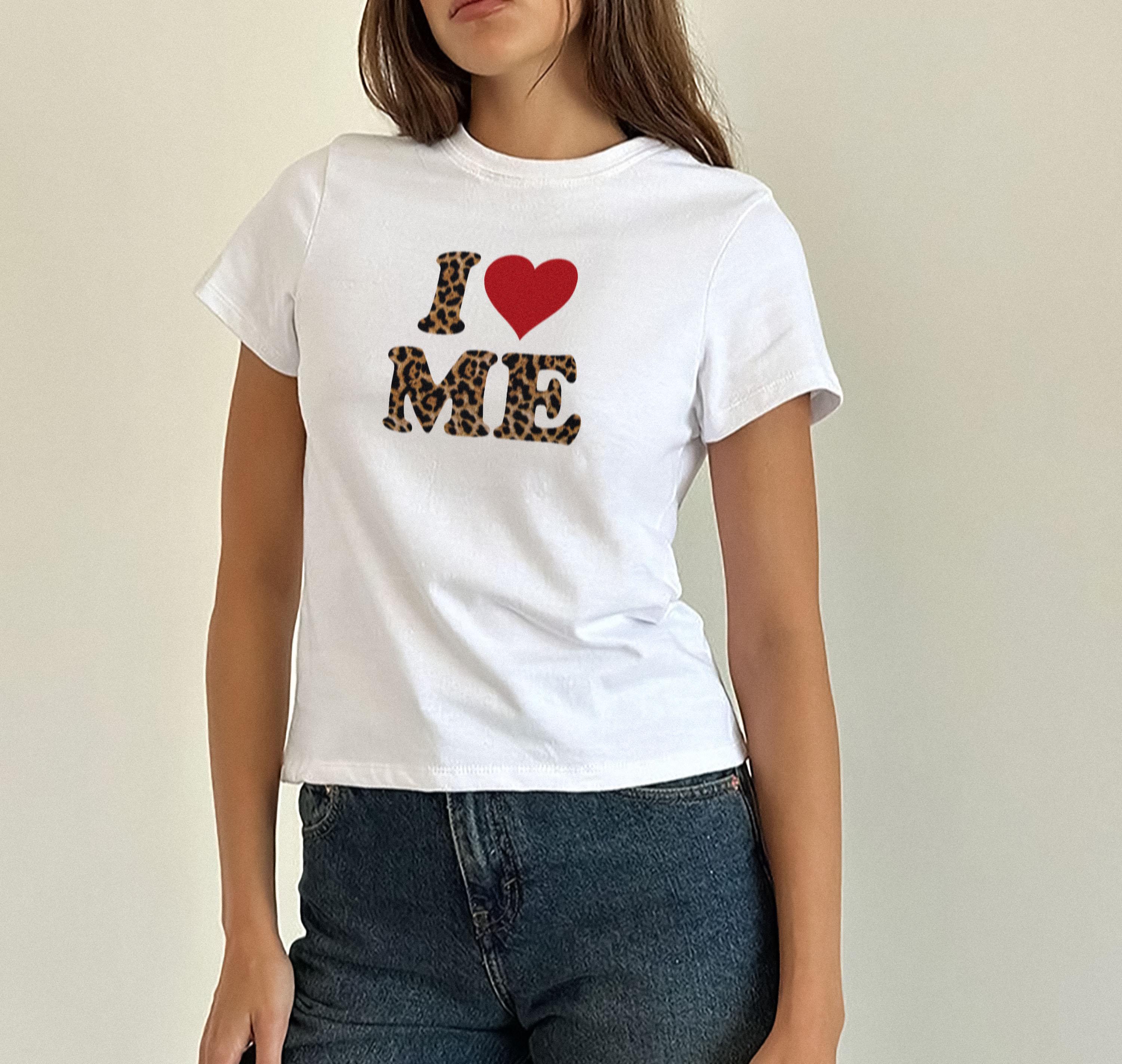 I Love Me ヒョウ柄グラフィック 90年代スタイル ベビーTシャツ - Etsy 