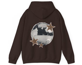 売れ筋商品|||エルエーポップアート カットソー トップス レディース Women's Word Art Disco Ball Hooded Sweatshirt Black LA Pop Art Girl's Word Art Long Sleeve - Disco Ball