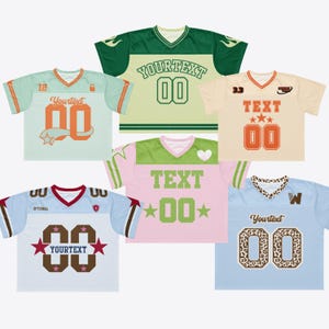 Fully Custom Personalized Boxy Jersey, Design Your Own, Fully Personalized Mesh Jersey with Name and Number, Concert Bachelorette Game Day
