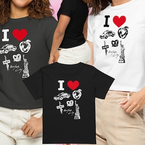 I Love New York City Mid Length T-Shirt, I Love NY Baby Tee