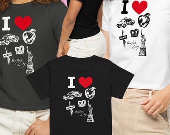 Halflang T-shirt I Love New York City, I Love NY babyshirt