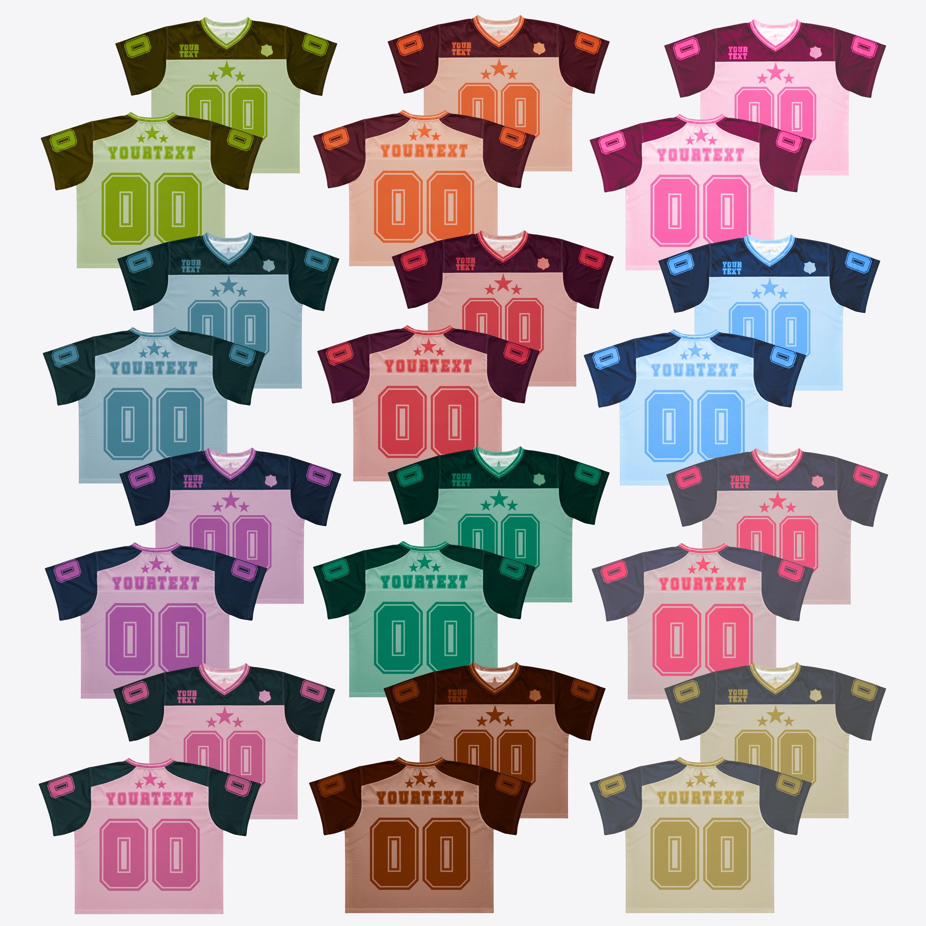 Personalized Boxy Jersey, Custom Retro Style Mesh and Silky Fabric Boxy Jersey