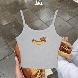 Funny Hotdog Strap Tank Top