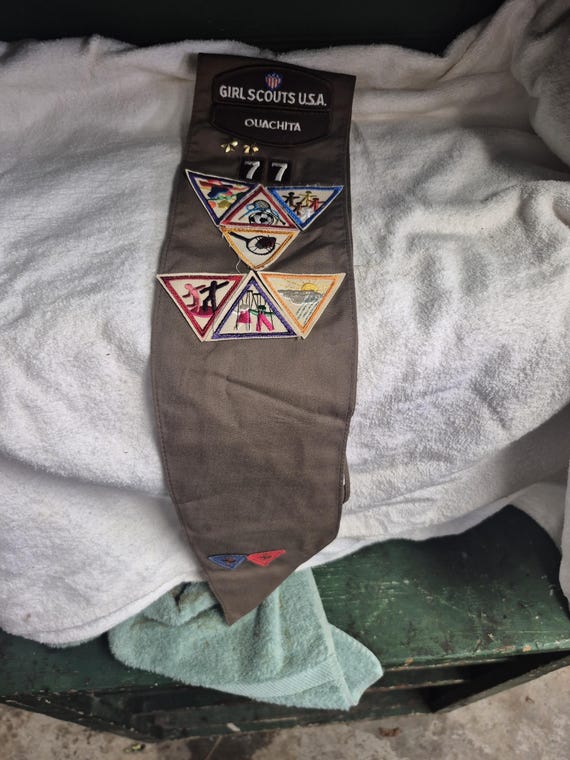 Girl Scouts Sashe with Patches
