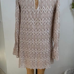 Free People Simone Lace Dress - Boho Neutral Romantic Festival Dress XS image 6