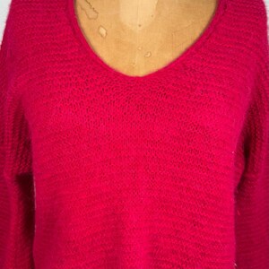 Free People Rosa Strickpullover | Baumwoll-Alpaka-Mischung | Kuscheliger Oversized Pullover Bild 4