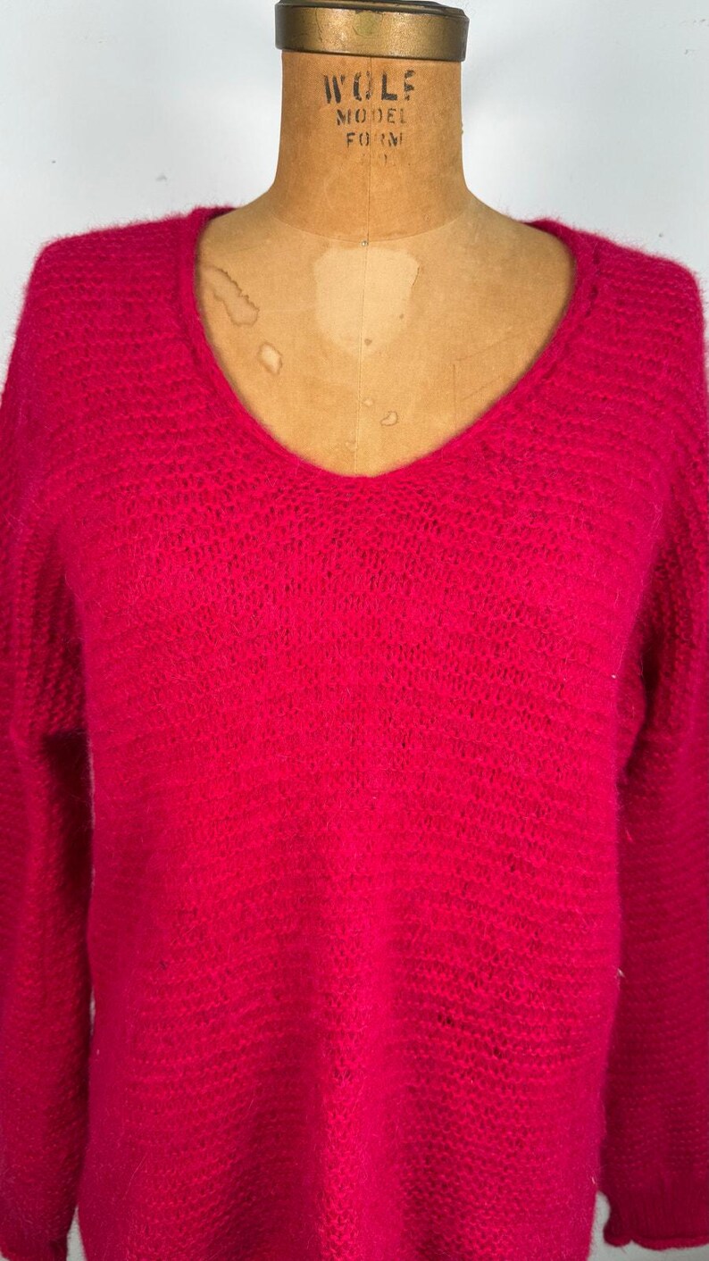 Free People Rosa Strickpullover | Baumwoll-Alpaka-Mischung | Kuscheliger Oversized Pullover Bild 4