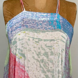 Vestido de verano abstracto de Anthropologie / Vestido ligero de verano en tonos pastel / Vestido fluido Talla pequeña imagen 5