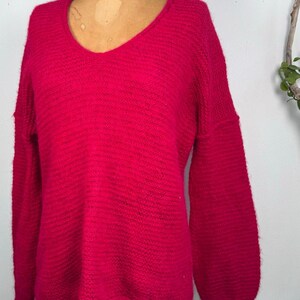 Free People Rosa Strickpullover | Baumwoll-Alpaka-Mischung | Kuscheliger Oversized Pullover Bild 3