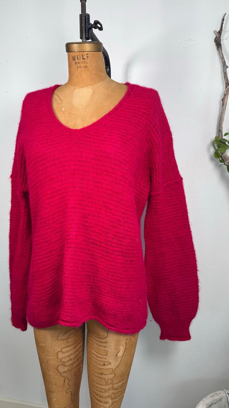 Free People Rosa Strickpullover | Baumwoll-Alpaka-Mischung | Kuscheliger Oversized Pullover Bild 3