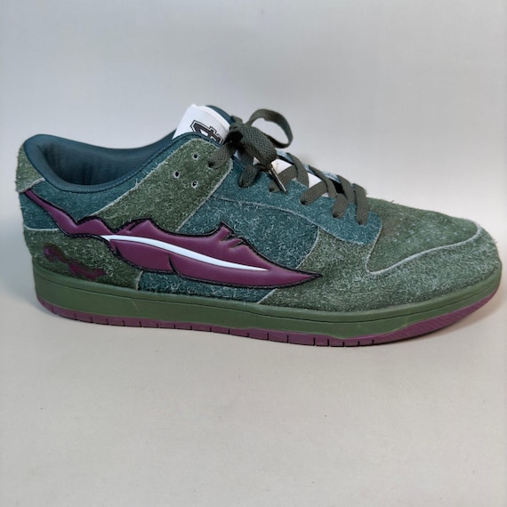 Chunky Green Sneakers | Boho Casual Shoes, Size 13