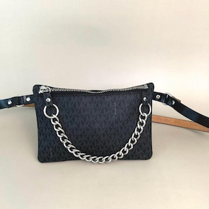 Michael Kors Leder Gürteltasche | Crossbody Geldbörse Chic Hüfttasche | Michael Kors Signature Taschen | Entzückende Tasche | Geschenk für sie | Elegante Tasche