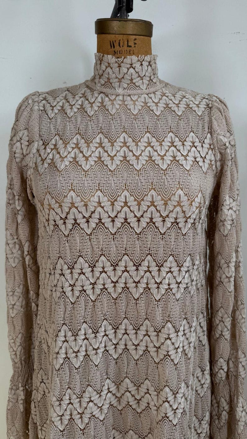 Free People Simone Lace Dress - Boho Neutral Romantic Festival Dress XS image 5