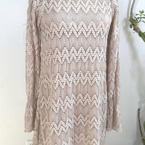 Free People Simone Lace Dress - Boho Neutral Romantic Festival Dress XS