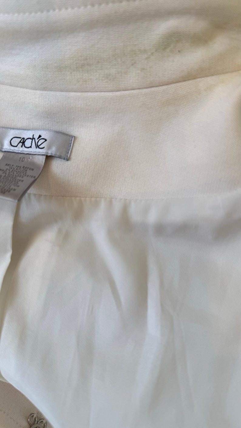 Vintage Cache Military Jacket - Gold Button Emperor Style, Size 10 - Etsy