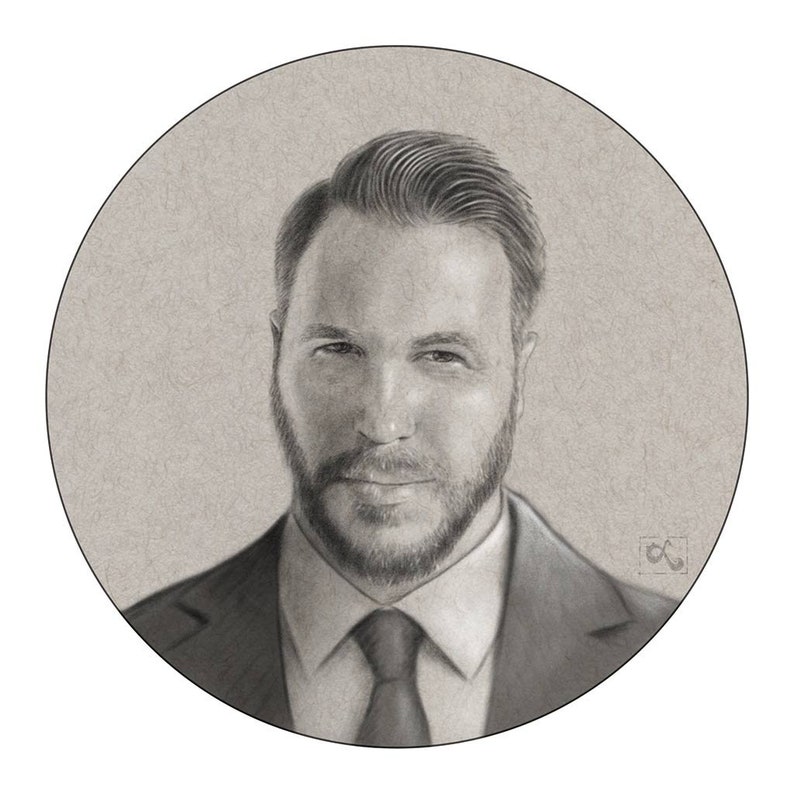 Headshot Illustration Headshot Commission Illustrated Etsy