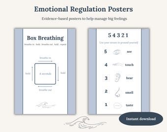Pakiet plakatów na temat regulacji emocji | Uczucia i sposoby radzenia sobie z nimi dla nastolatków