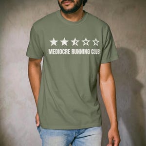 Mediocre Running Club Shirt, Funny Slow Runner Tee, Gift for Runner, Running Club Shirt, Jogging Shirt, Running Humor Tee (Comfort Colors)