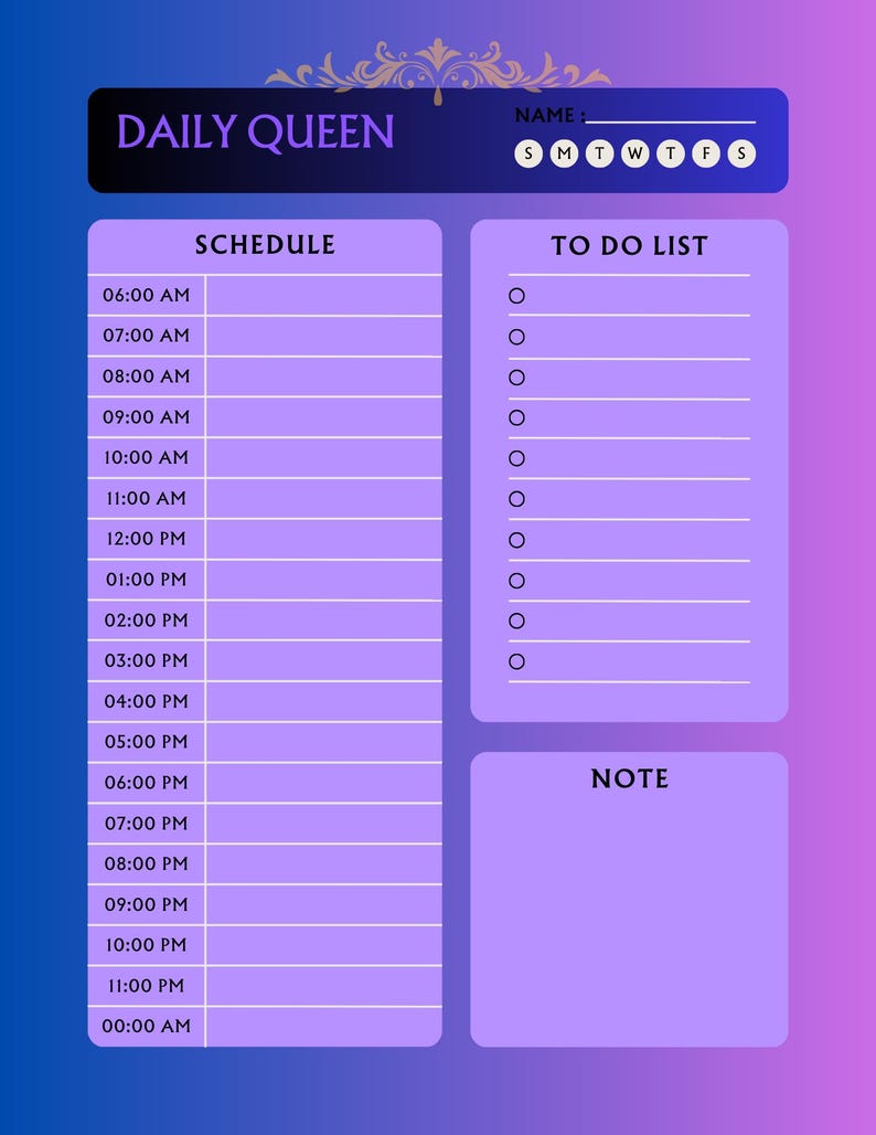 Planner Printable Daily Weekly Monthly - Etsy