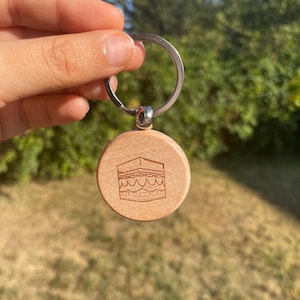 Laser Engraved Kaaba Keychain: Islamic Gift