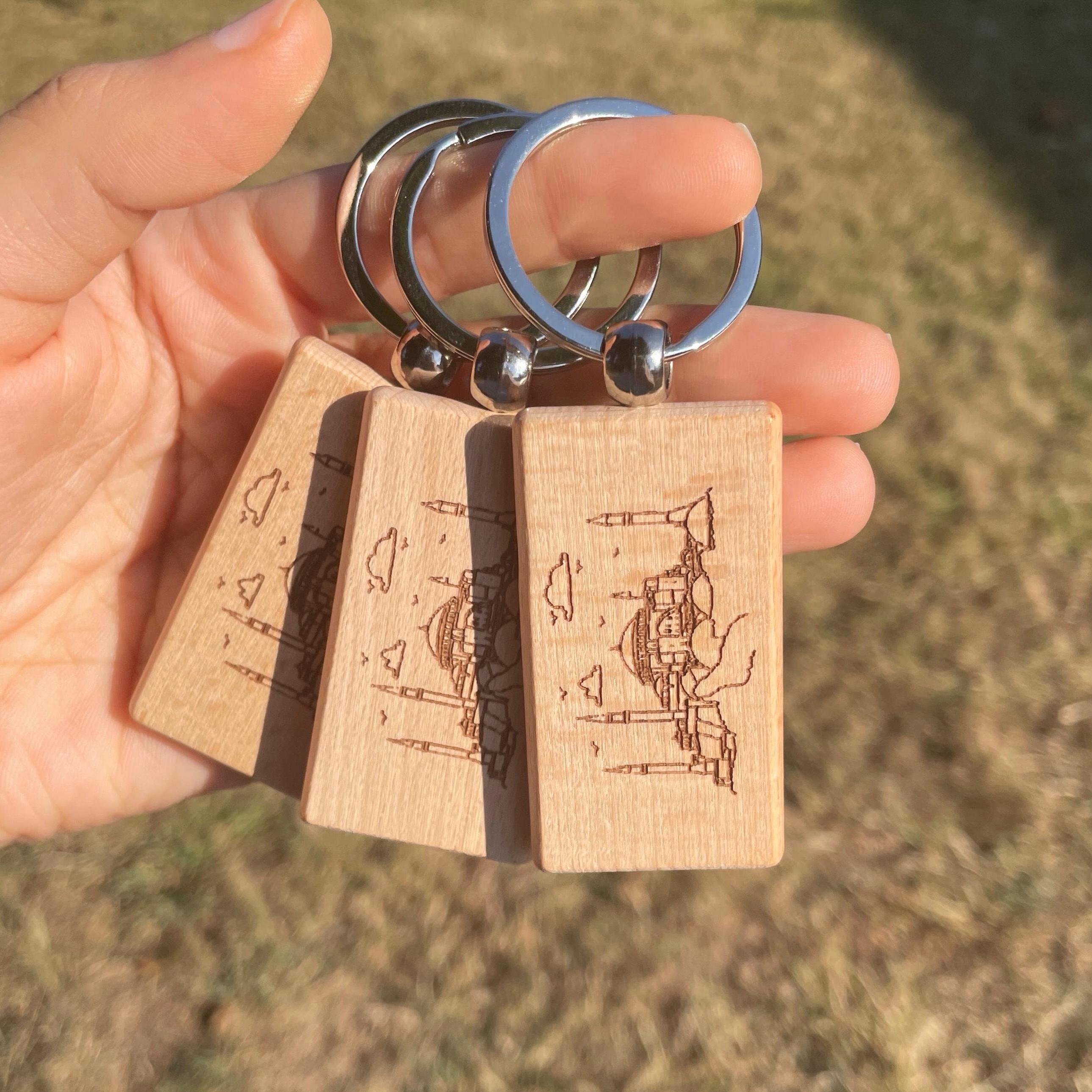 Mosque Keychain Laser Engraved Hagia Sophia Grand Mosque Wooden Keychain - Etsy