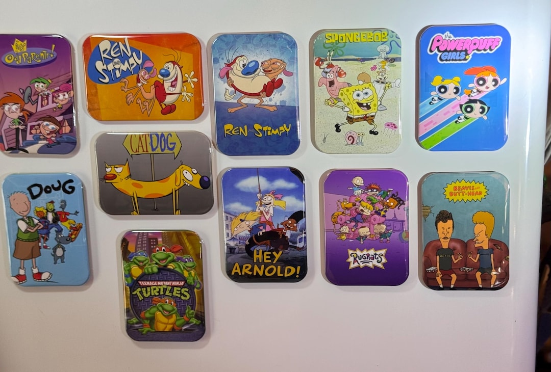 90’s Cartoon Magnets - Etsy