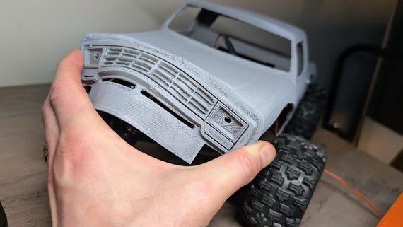 3D Printed Flexible TPU RC Body DIY Kit – Ready to Mod (1/16 Scale 