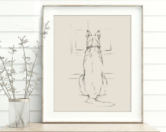 German Shepherd Dog Fine Art Print.