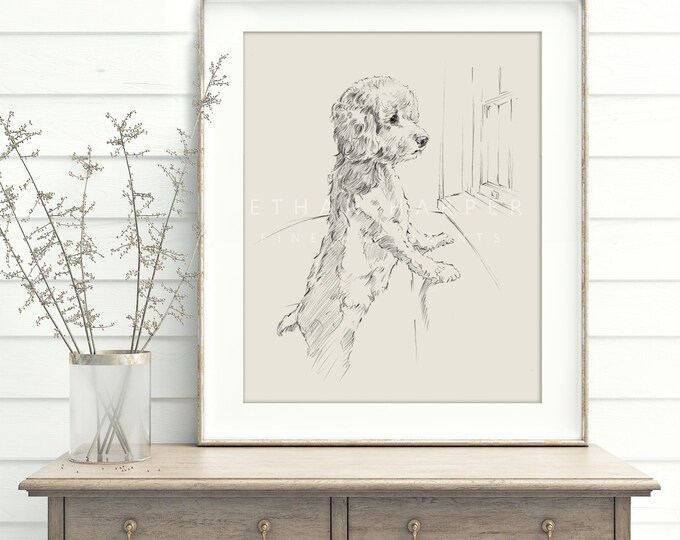 Bichon Frise Fine Art Print by Ethan Harper. Beautiful Dog Art Wall Decor