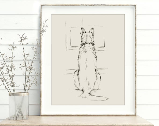 German Shepherd Dog Fine Art Print.