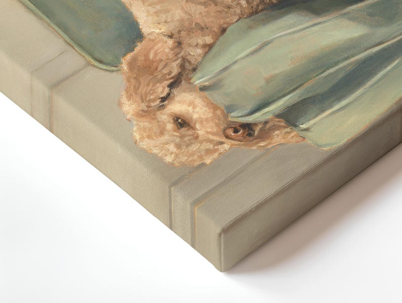 Goldendoodle Art Print - Golden Doodle Wall Painting by Ethan Harper - Labradoodle Wall Art Prints For Nursery - Dog Bathroom Art Print image 4