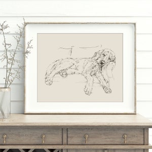 Goldendoodle Drawing Fine Art Print by, Ethan Harper