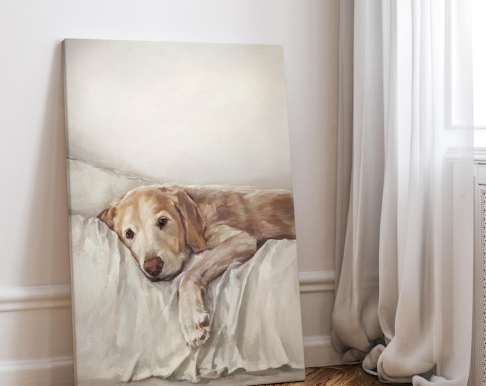 Personalized Pet Portrait: Custom Oil Painting Commission from Your Photo by Ethan Harper