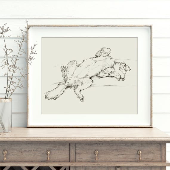 Border Collie Art Print: Fine Art Giclée Reproduction
