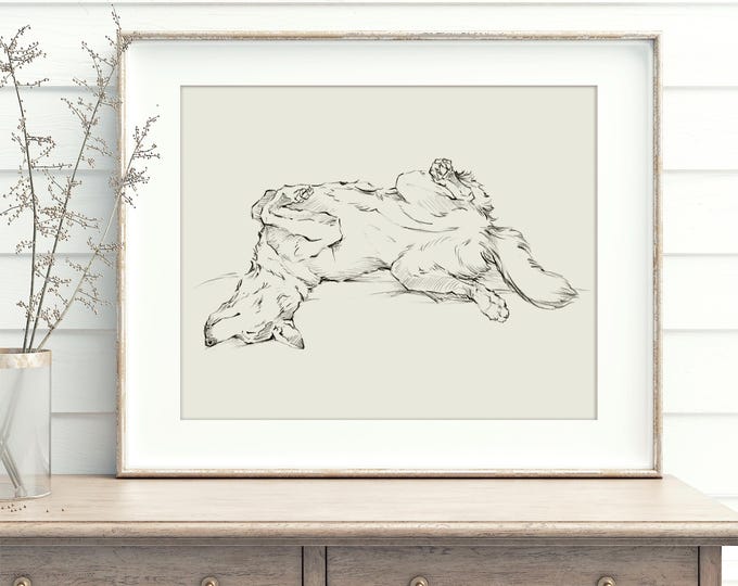 Husky Fine Art Print. Husky Drawing. Dog Artwork. Dog Wall Decor. Gifts for Dog Lovers