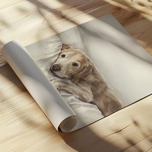 Labrador Retriever Sleeping Dog Print: Nursery & Home Wall Art by Ethan Harper image 2