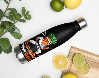 Zjedz warzywa Butelka na wodę ze stali nierdzewnej