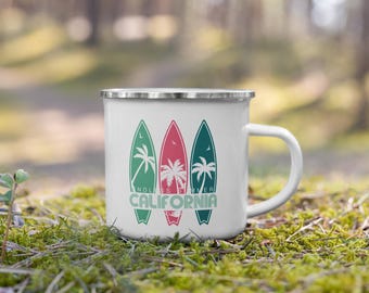 California Surf Enamel Mug