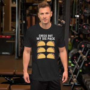 Sprawdź mój sześciopak Koszulka unisex