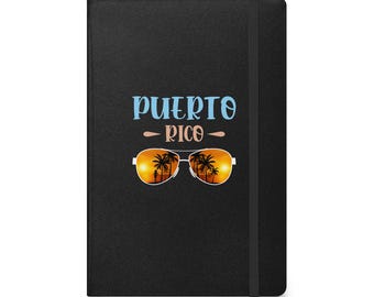 Puerto Rico & Sunglasses Hardcover bound notebook