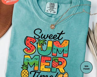 Comfort Colors Sweet Summer Time Shirt, Summer Vacation Shirt, Beach Shirt, Family Vacation Shirt, Summer Vibes Shirt, Hello Summer Shirt