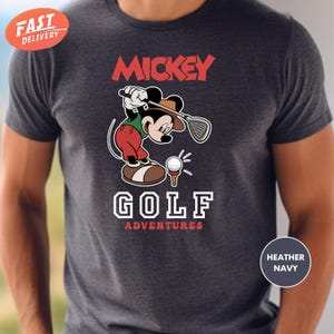 Vintage Mickey Golf Adventures Shirt, Mickey Mouse Shirt, Mens Disney Golf Shirt, Disneyworld Shirt, Golf Dad Shirt, Gift For Golfer