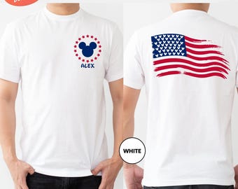 Custom Mickey 4th Of July Shirt, Disney 4th Of July Shirt, Mickey America Shirt, Disney USA Flag Shirt, Patriotic Shirt, Memorial Day Shirt