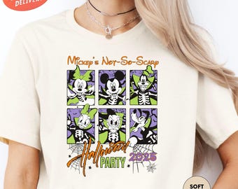 Disney Halloween Party 2026 Shirt, Mickey's Not So Scary Shirt, Mickey and Friends Halloween Shirt, Disneyland Halloween Trip Shirt